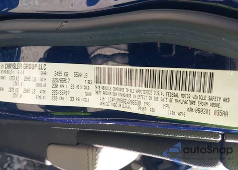 2014 Jeep Cherokee Sport from USA, damaged, VIN 1C4PJMAB6EW286539